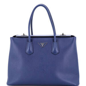 Prada Turnlock Cuir Twin Tote Saffiano #220351P10B